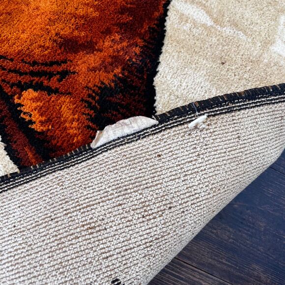 Vintage Thoroughbred Horse Equestrian Throw Rug or Wall Hanging Cottage barn - Picture 7 of 10